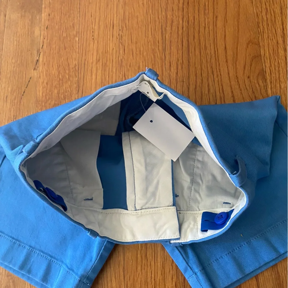 Crewcuts Blue Shorts and Seersucker Striped Shirt Matching Set - Picture 7 of 9